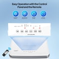 thumbnail image 4 of PEXMOR 5.2Gal Portable Air Cooler, 1400CFM Evaporative Swamp Cooler Fan with Remote, 12H Timer, 4 Ice Boxes, 3 Speeds, Indoor Outdoor, 4 of 8