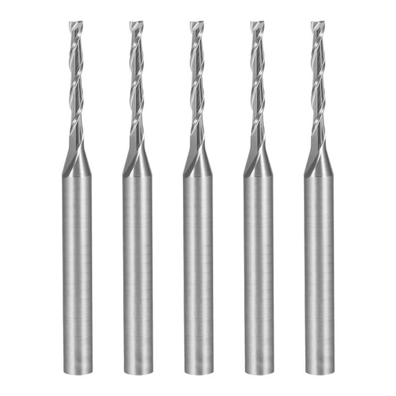 1/8" Shank 1.5mm x 12mm Carbide End Mill Cutter CNC Router Bit 5 Pack