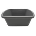 thumbnail image 1 of Comfort Axis Rectangular Plastic Wash Basin with Graduations, 7 Quart, 3 Pack, Grey, 1 of 4