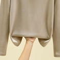 thumbnail image 3 of Womens Basic Shirts Long Sleeve Soft Tops Casual Crew Neck Fall Tops Loose Fit Winter Tee Outfits, 3 of 5