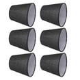 thumbnail image 3 of Lampshade Set of 6 Modern Simple Style Home Decor for Small E14 Bulbs Black-jc, 3 of 5