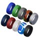 thumbnail image 1 of 10 anillos de boda de silicona para mujer para entrenamiento, ciclismo, natación Yuyangstore Anillo de dedo deportivo, 1 of 8
