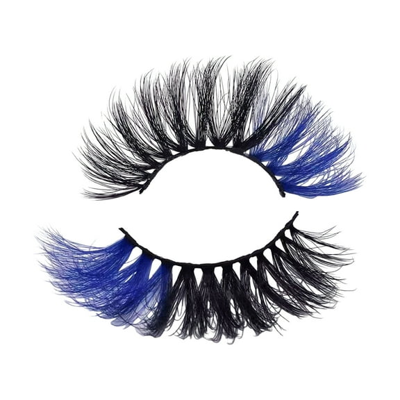 vnanda Party False Eyelashes Enhance Look with Colorful Fluffy Fake Eyelashes Perfect for Parties Weddings More Natural Looking False Eyelashes