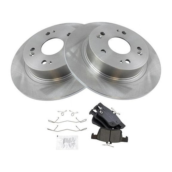 Rear Brake Pad and Rotor Kit - Compatible with 2018 - 2020 Honda Accord 2019