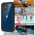iPhone 12 Mini Case,Waterproof Case with Built in Screen Protector Full