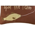 thumbnail image 3 of Spoil The Fishin Embroidered Accent Pillow, 3 of 4