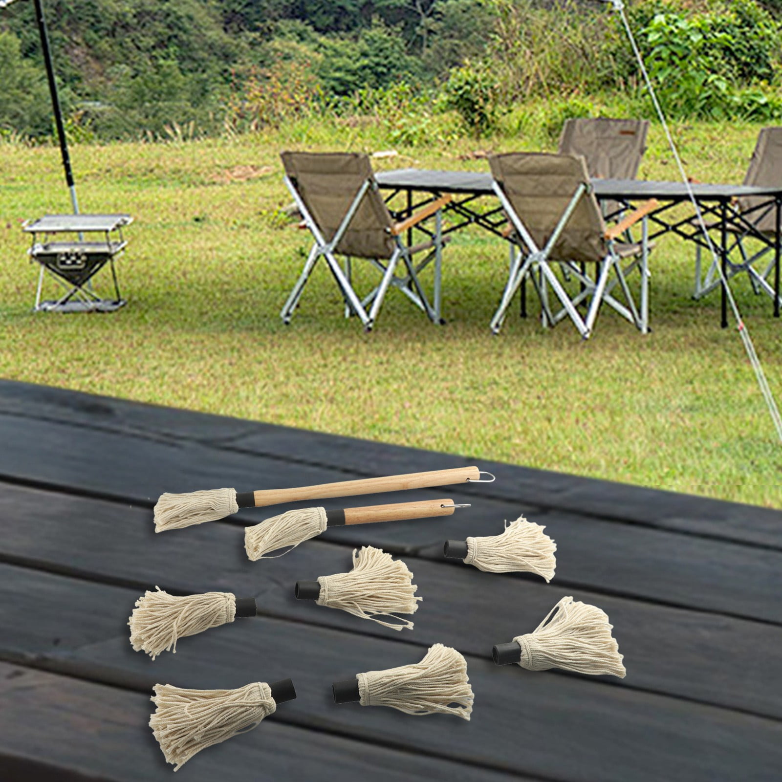 Grilling Basting Mop for Grilling Replacements Grilling brush Optional quantity D Smile Home