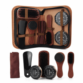 KIWI Deluxe Shoe Shine Kit M-26 with Polish Brush - Walmart.com