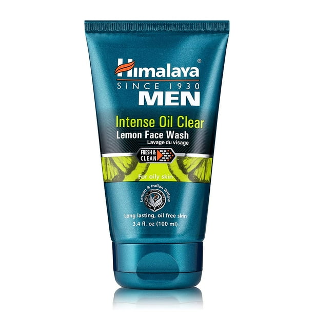 Himalaya Men's Intense Oil Clear Lemon Face Wash, Deep Cleaning Daily