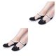 thumbnail image 3 of sweethay 6 colores mujeres niñas gato patrón cristal seda calcetines ultrafinos transparentes calcetines de corte bajo negro Negro PC 1 2piezas, 3 of 5