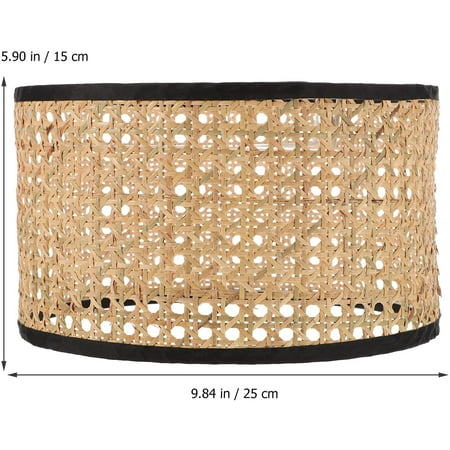 Rattan Lamp Shade Woven Chandelier Replacement Clip On Bulb Pendant Light Covers For Wall Table Floor Ceiling 15cm Canada Rattan Lamp Shade Woven Chandelier, Clip On Light Shades Canada