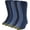 Chambray/Denim/Midnight, variant on GoldToe Men's Lightweight Casual Stanton Crew Socks, Dark Blue (6)
