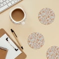 thumbnail image 6 of Xecao Retro Floral Butterfly for MDF Cork Coaster 4 Pcs,Drink Coasters,Suit for House Warming Gifts New Home ,Coffee Table Decor-Round Shape, 6 of 7