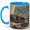 Blue, variant on Sleeping Cat Window 11oz Ceramic Mug, Pet Memory Coffee Cup