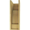 thumbnail image 4 of 8"W x 16"D x 24"H Classic Mediterranean Rough Cedar Woodgrain TimberThane Corbel, Primed Tan, 4 of 6