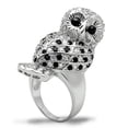 thumbnail image 1 of Bague en Laiton Rhodié avec Jet de Grade AAA CZ&44; - Taille 9, 1 of 1