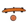 thumbnail image 4 of koolsoo Doublure de Casque Rigide Doublure Rafraîchissante de Casque Rigide pour Activités Industrielles de Plein Air Orange, 4 of 9
