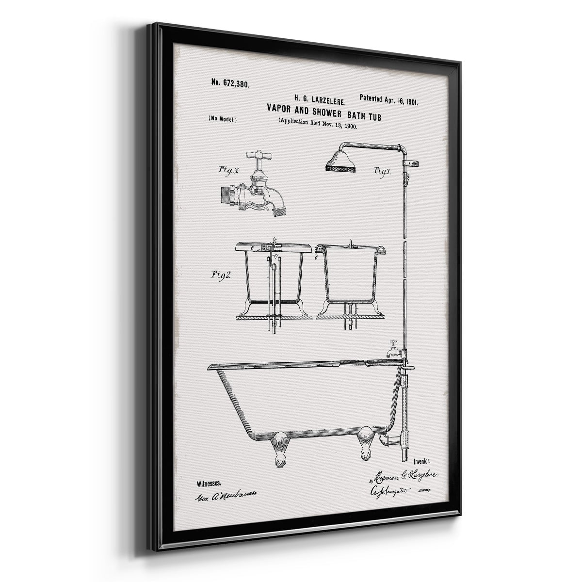 Vintage Bath II Premium Classic Framed Print - Ready to Hang