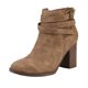 thumbnail image 1 of Botas TOETOS CHICAGO-03 para Mujer con Tacón Grueso y Tobillo en Color Tan, 1 of 4