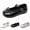 z05-Black, variant on Girls Dress Shoes Black Mary Jane Flats Round Toe School Uniform Shoes Non- Sole for Little and Big Girls