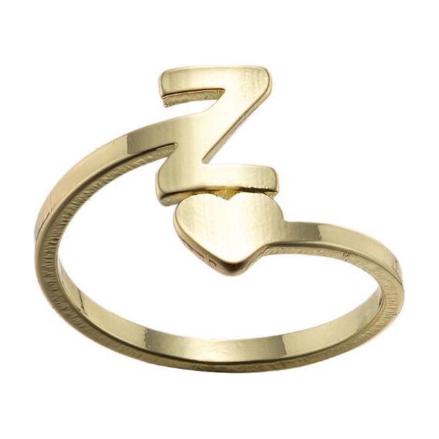 Xihbxyly jusqu'à 60 % de Rabais Cadeaux Mode 26 Lettres Anglaises Bagues Ouvertes Acier Inoxydable Filles Bijoux Rétro Offres des Fêtes