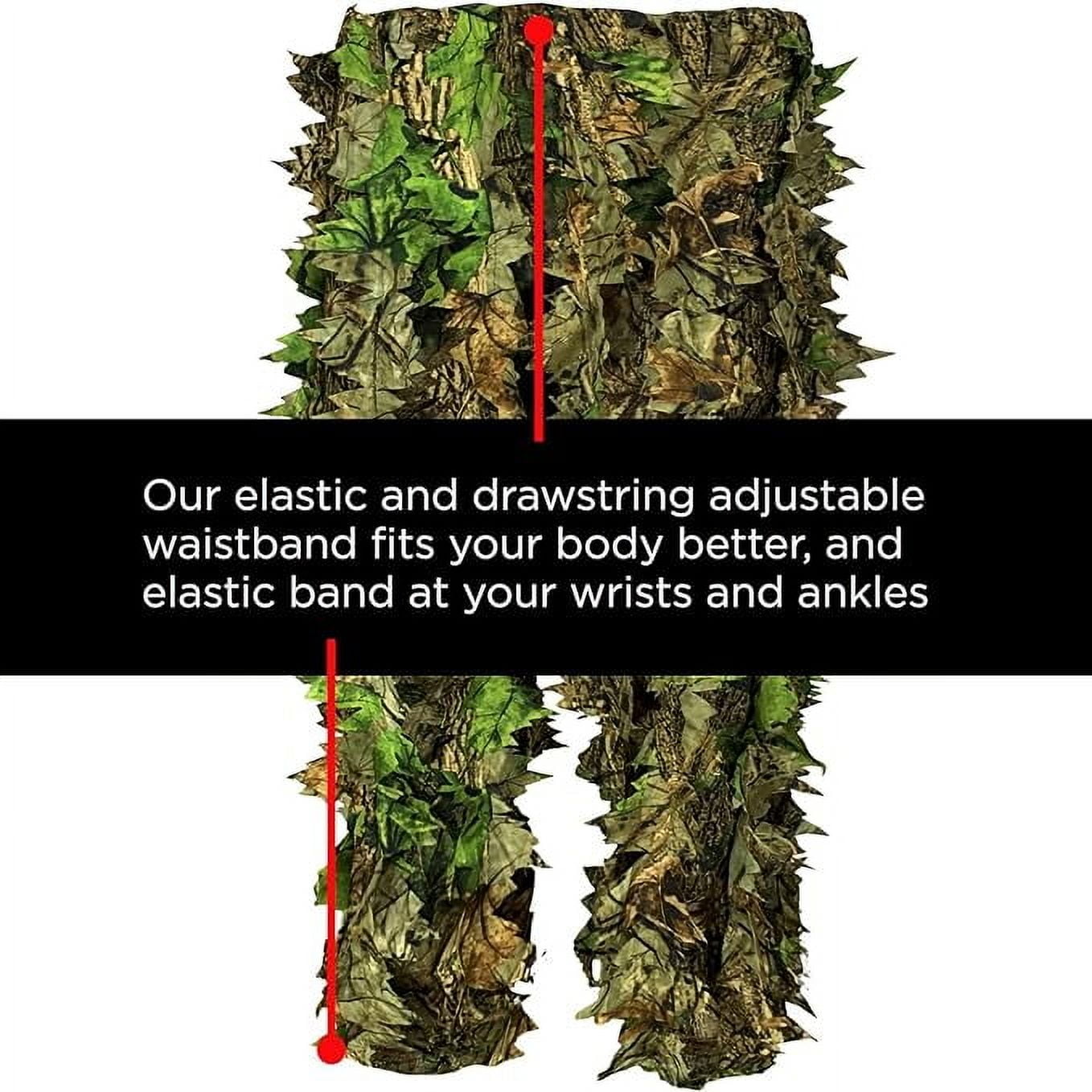 AYIN Tactical 3D Leaf Camouflage with Gloves and Face Mask Size L-XL, Hunting Jacket & Pants Men's