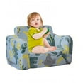 thumbnail image 6 of Play Couch - Foam Padded. Blue Linen Upholstery. Wood Frame. 2, Soft And Delightful. Modern Joy Modular . Cushioned. Linen. Attractive. Decor, 6 of 6