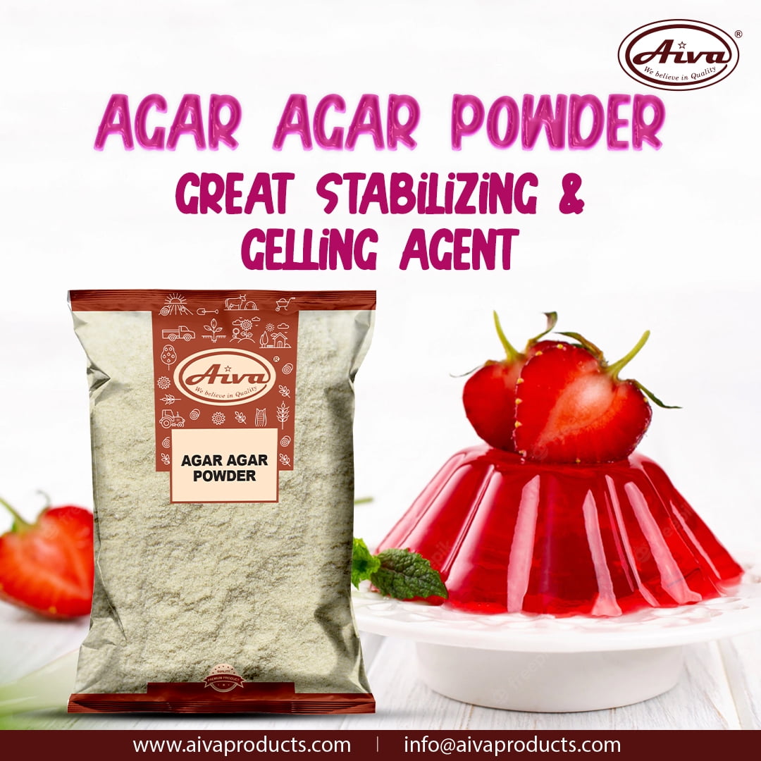Aiva Agar Agar Powder 7 OZ | Vegan Gelatin Substitute, 100% Plant Based Thickener, Unflavore