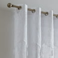 thumbnail image 4 of WARM HOME DESIGNS Semi Sheer 102" x 84" Lace Curtains for Patio Doors with Attached Valance & Tassels. LUN PATIO 84 WHITE, 4 of 5