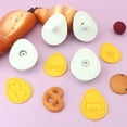 thumbnail image 5 of 50% off! 6 Piece Set Easter Themed Plunger Cutters Baking Supply Easter Eggs Cookies Cutter Fondant Stampers, 5 of 6