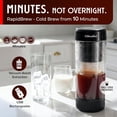 thumbnail image 2 of Mueller RapidBrew Cold Brew Iced Coffee Maker – 10 Min Fast Portable Rechargeable Machine for & Tea Adjustable Strength 10-99 20 Servings Per Charge, Black, 2 of 5