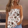 thumbnail image 2 of Women s Strapless Floral Print Tube Top Casual Loose Fit Sleeveless Blouse Multiple Vibrant Pattern Options Soft Lightweight Fabric Comfortable Summer Daily Bohemian Top, 2 of 6