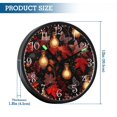 thumbnail image 3 of Voice Activated Clock with Glow Light 12 Inch Large Silent Wall Clock Battery Operated for Home Decor Light Bulbs and Maple Leaves, 3 of 8
