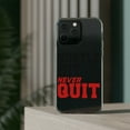 thumbnail image 3 of DistinctInk Clear Case for Apple iPhone 15 (6.1" Screen) - Hustle Hit Never Quit Volleyball, 3 of 9