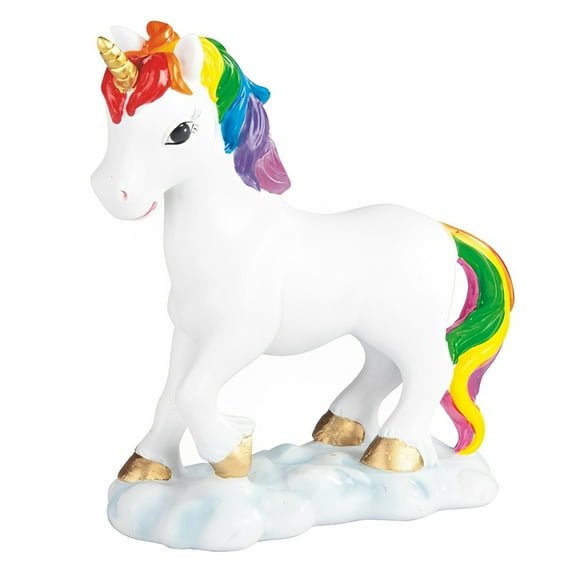 FC Design 6.75"H Unicorn Cub with Rainbow Mane and Tail Figurine Statue Sculpture Ornament Decoration Home/Room Decor and Unique Gift Ideas for Housewarming, Holidays and Birthdays
