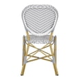 thumbnail image 6 of Safavieh Lisbeth Outdoor Striped Side Chair, Set of 2 - Grey/White, 6 of 11