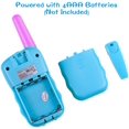 thumbnail image 4 of ZHAOCHENG Walkie Talkies Juguetes para niños Niñas de 5 a 8 años Walkie Talkies de 8 canales Alcance de 3 millas para aventuras al aire libre, camping (púrpura), 4 of 5