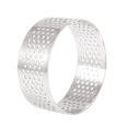 thumbnail image 3 of 50 Pack 5cm Stainless Steel Tart Ring, Heat-Resistant Perforated Cake Mousse Ring, Round Ring Baking Tools, 3 of 6