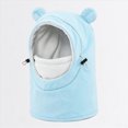 thumbnail image 5 of NOLDARES Kids Ski Mask for Boys Girls,Balaclava Fleece Winter Face Mask Hat for Kids Toddler, Warm Hood Neck Scarf(K109-Sky Blue), 5 of 9