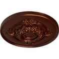 thumbnail image 3 of Ekena Millwork 13 3/4"OD x 1"P Monique Ceiling Medallion (Fits Canopies up to 3 3/4"), Hand-Painted Antique Copper, 3 of 6