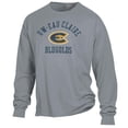 thumbnail image 2 of Men's ComfortWash Gray Wisconsin Eau Claire Blugolds Arch Logo Garment Dyed Long Sleeve T-Shirt, 2 of 3