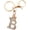 B, variant on Sparkling Gold Letter A-Z Crown Keychain Imitation Crystal Bag Charms Purse For Handbags