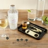 Kate Aspen 00156NA Barware Gift Clear Acrylic Cocktail Shaker Bar Set gold