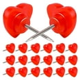 thumbnail image 1 of OULII 100Pcs Red Heart Push Pins For Organization In Office And School Settings, 1 of 8