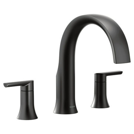 Moen Ts983 Doux Widespread Deck Mounted Roman Tub Filler - Black