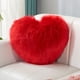 thumbnail image 1 of Almohada De Peluche Cojín de felpa de pelo largo con forma de corazón, de lana sintética, 40x30 cm, ideal Rkxzt, 1 of 9