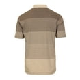 thumbnail image 3 of Gioberti Men's Pin Stripe Short Sleeve Polo W/ Chest Pocket Color: Brown Size: XL, 3 of 4