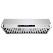 CAVALIERE 36" inch Under Cabinet Range Hood in Brushed Stainless Steel 900 CFM- LED Lighting- AP238-PS15-36