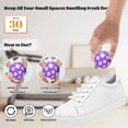 thumbnail image 4 of LA BELLEFÉE Sneaker Deodorizer Balls, 6 Pack, Lavender Scent, Odor Eliminator Air Freshener Ball for Shoes, Drawers, Gym Bag, Handbag, 4 of 7