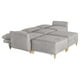 thumbnail image 3 of Sala Modular Makora Morelli Memory Foam Gris Claro Chenille De 5 Módulos, 3 of 10